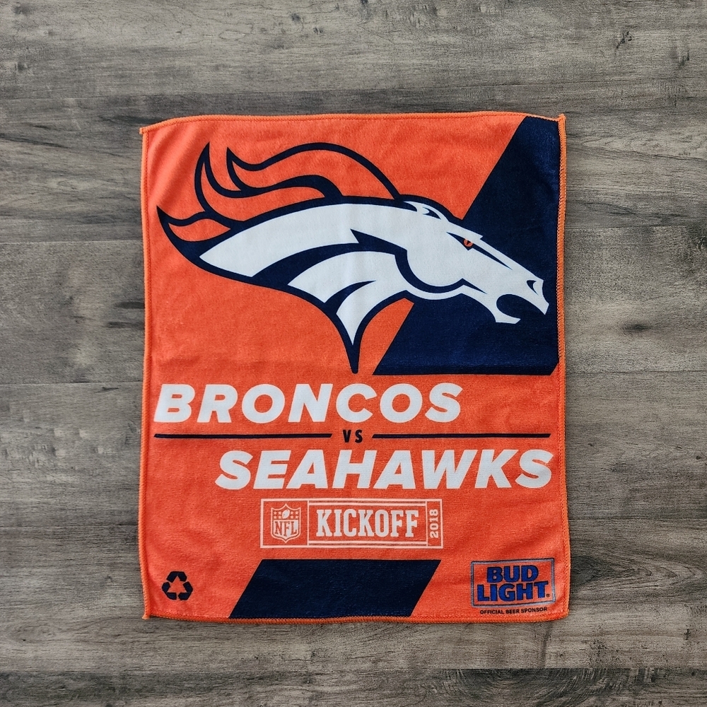 Denver Broncos Seattle Seahawks 2018 NFL Kickoff Rally Towel